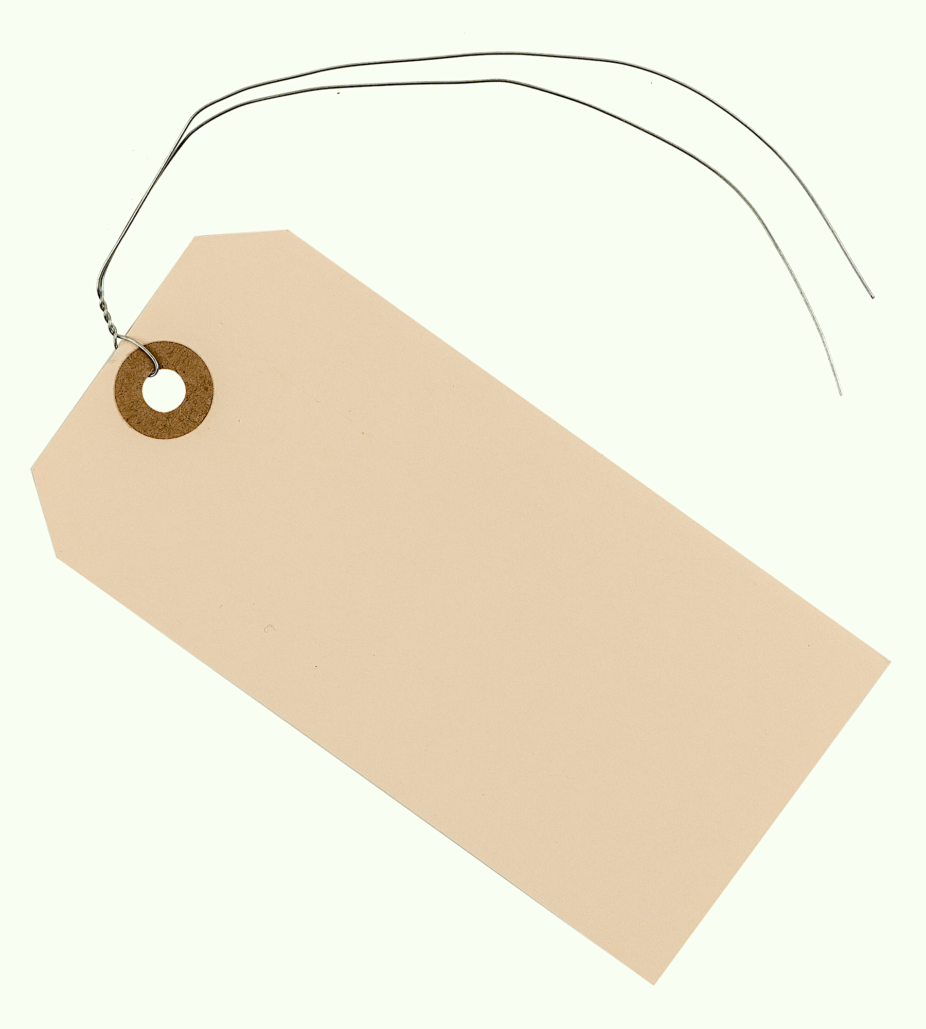 Tags with Elastic String Attached - #5, 4 3/4 x 2 3/8 Box of 100 Manila  Paper Label Tags with Elastic Loop and Reinforced Hole
